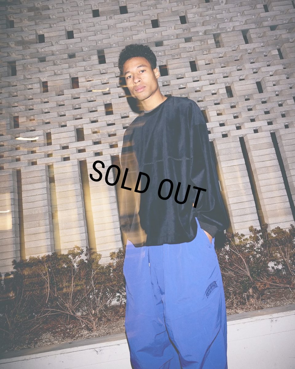 画像3: 【30％OFF】TIGHTBOOTH/RIPPLE BALLOON PANTS（Blue）［リップルバルーンパンツ-25春夏］ (3)