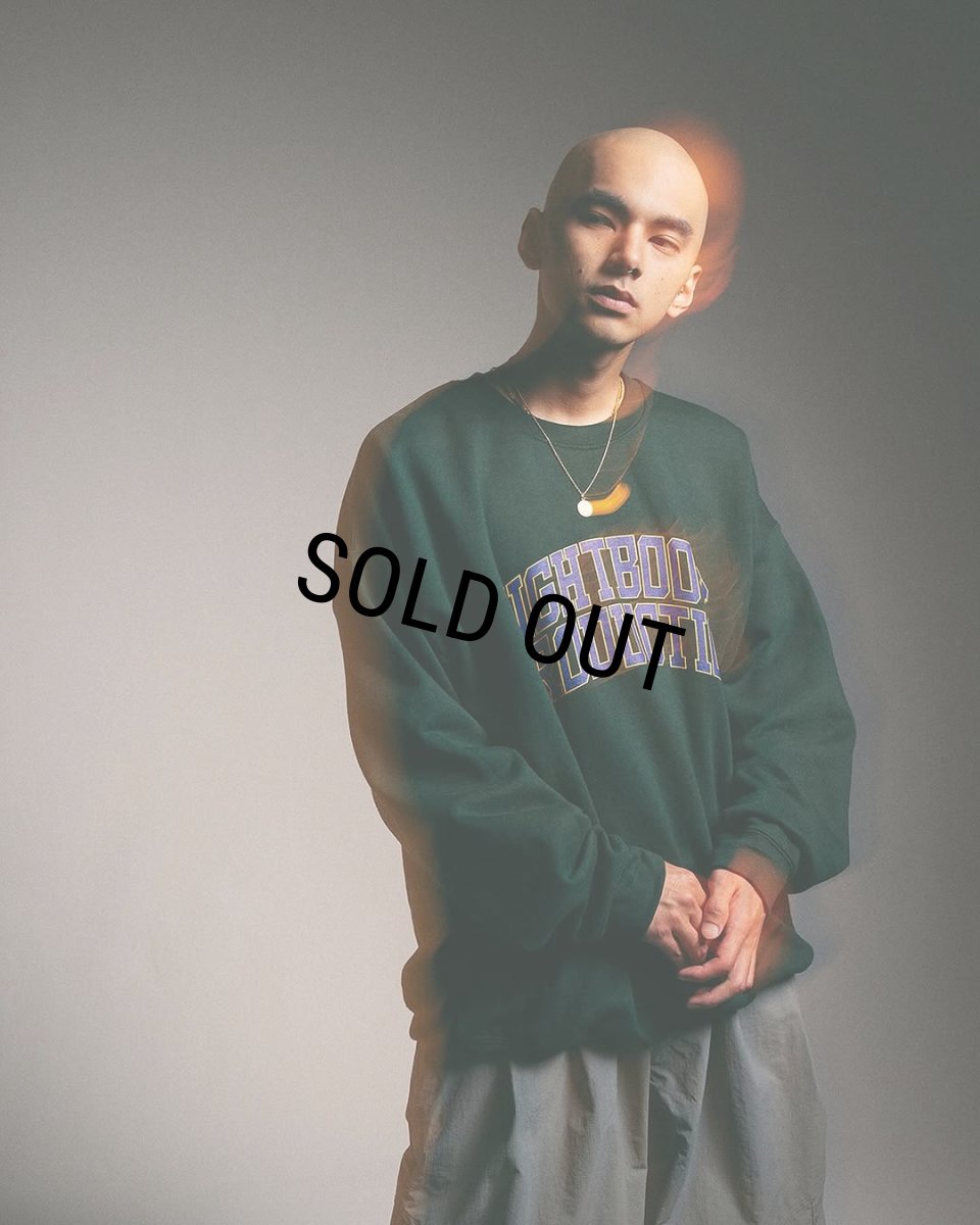 画像3: TIGHTBOOTH/COLLEGE CREW SWEAT SHIRT（Black）［クルーネックスウェット-25春夏］ (3)