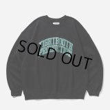 TIGHTBOOTH/COLLEGE CREW SWEAT SHIRT（Black）［クルーネックスウェット-25春夏］