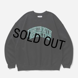 TIGHTBOOTH/COLLEGE CREW SWEAT SHIRT（Black）［クルーネック
