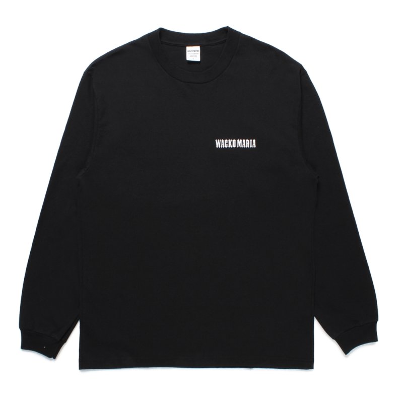画像1: WACKO MARIA/TIM LEHI / WASHED HEAVY WEIGHT LONG SLEEVE T-SHIRT（BLACK）［プリント長袖T-25春夏］
