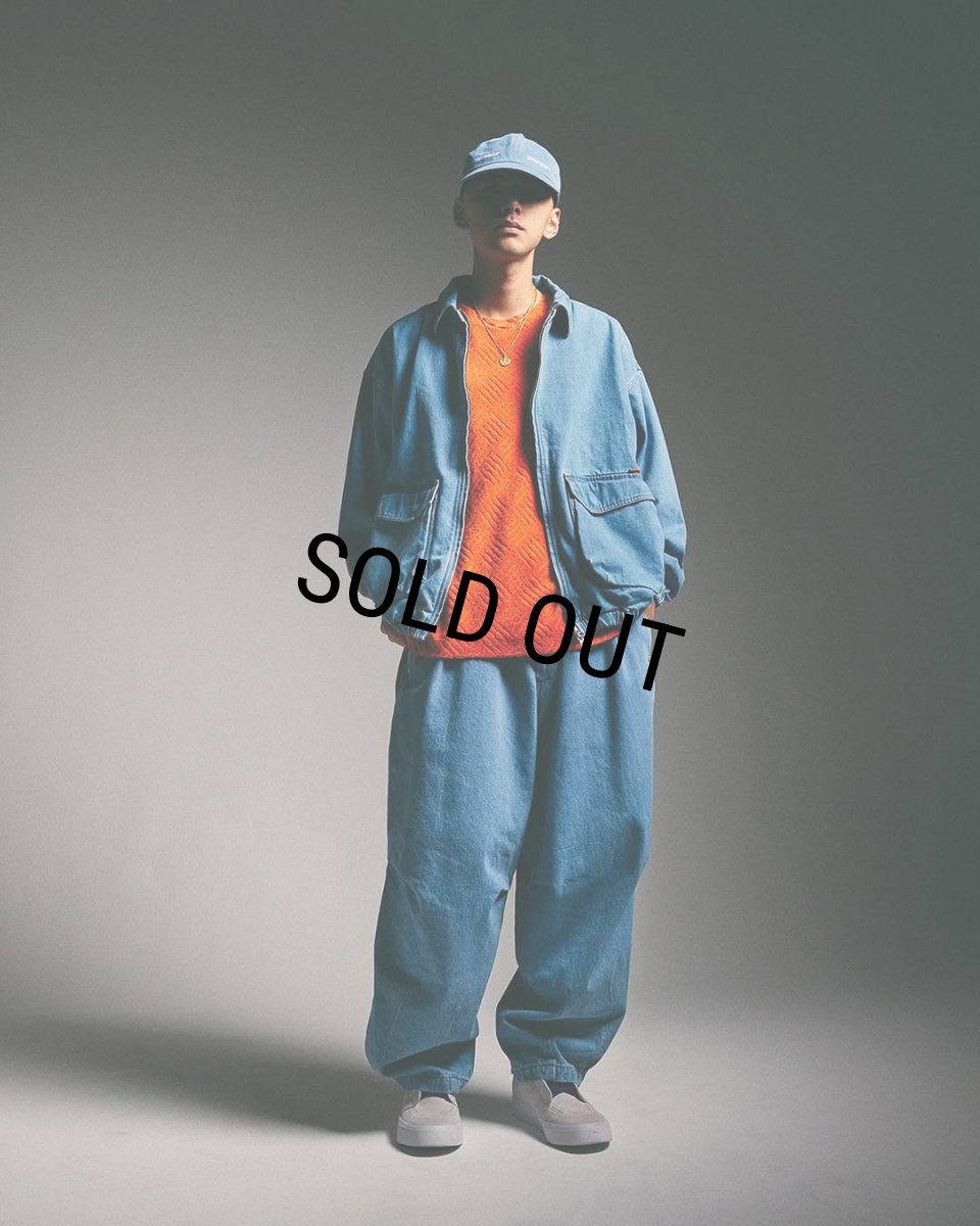 画像4: 【30％OFF】TIGHTBOOTH/LABEL LOGO DENIM 6 PANEL（Light Blue）［デニム6パネルキャップ-25春夏］ (4)