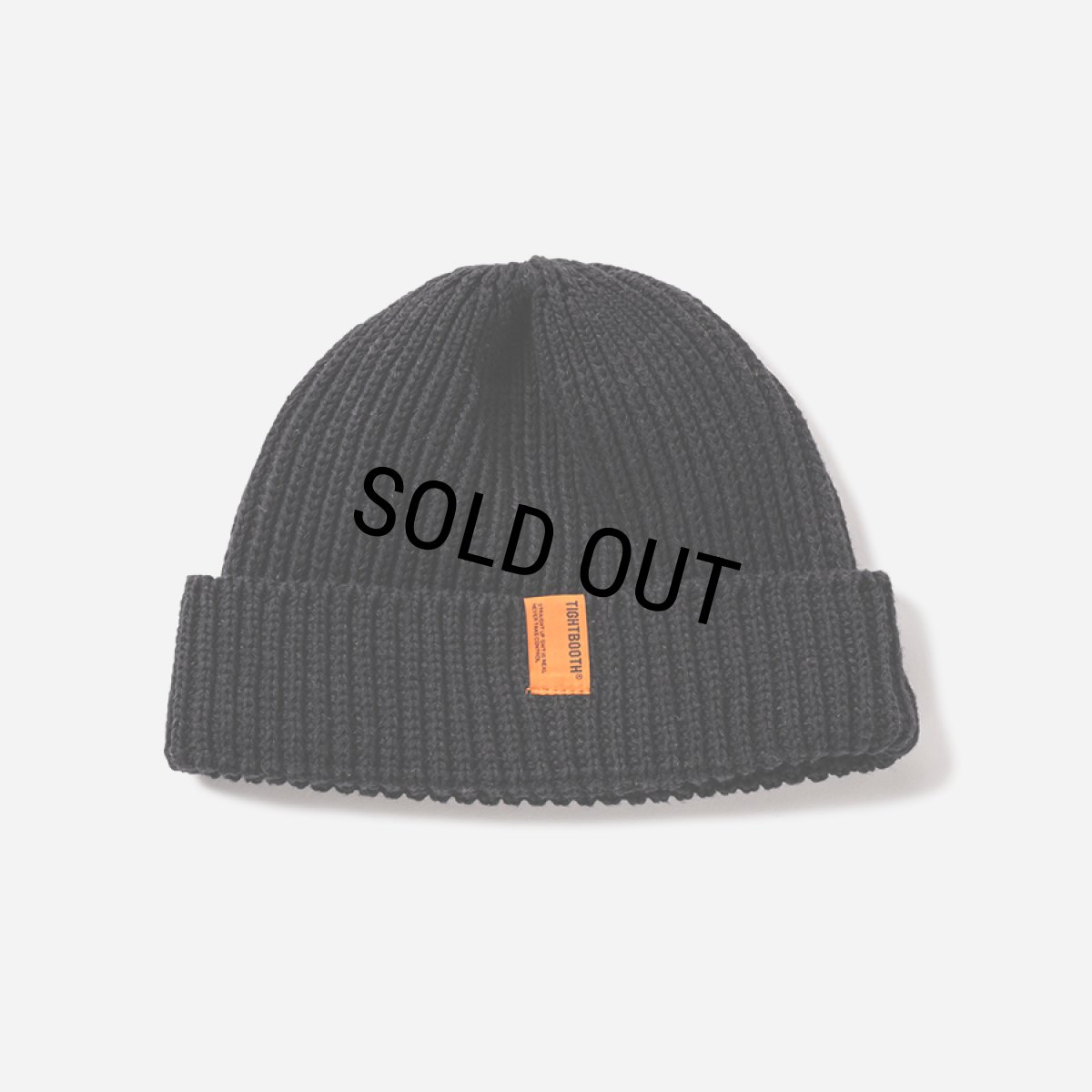 画像1: TIGHTBOOTH/TAG BEANIE（Black）［タグビーニー-25春夏］ (1)