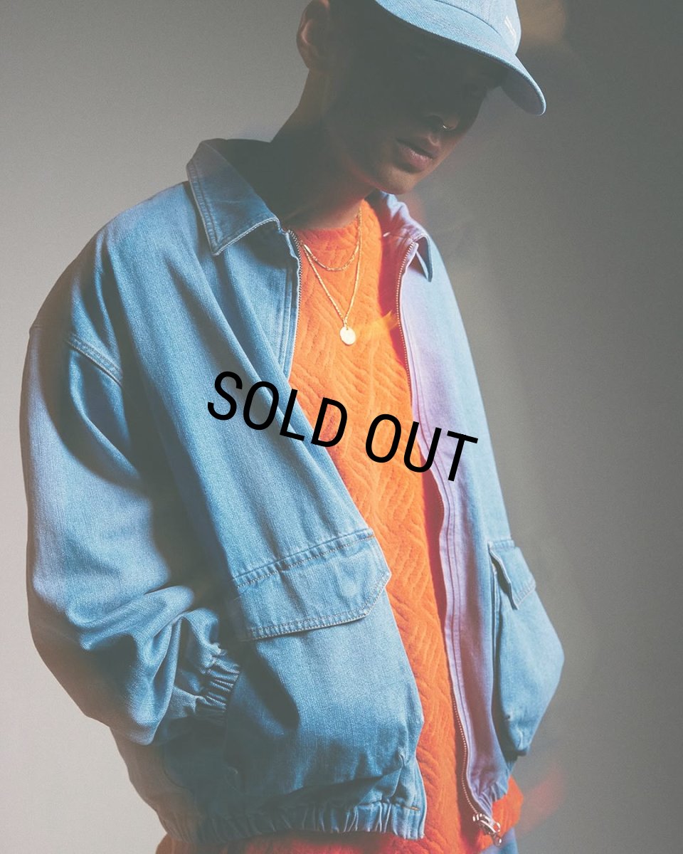 画像11: TIGHTBOOTH/DENIM DRIZZLER JACKET（Light Blue）［デニムドリズラーJKT-25春夏］ (11)