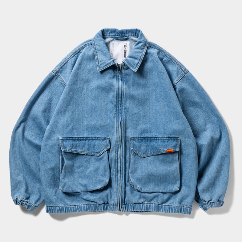 画像1: TIGHTBOOTH/DENIM DRIZZLER JACKET（Light Blue）［デニムドリズラーJKT-25春夏］