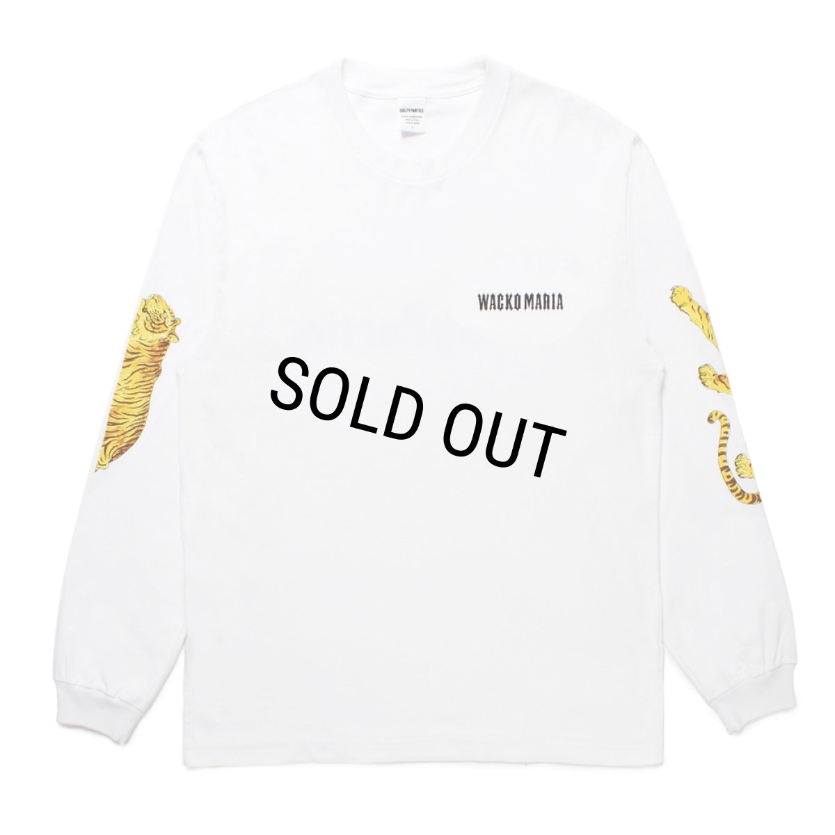 画像2: WACKO MARIA/TIM LEHI / WASHED HEAVY WEIGHT LONG SLEEVE T-SHIRT（WHITE）［プリント長袖T-25春夏］ (2)