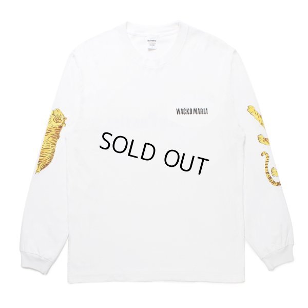画像2: WACKO MARIA/TIM LEHI / WASHED HEAVY WEIGHT LONG SLEEVE T-SHIRT（WHITE）［プリント長袖T-25春夏］