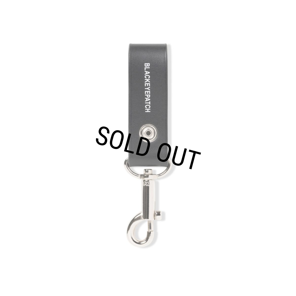 画像2: BlackEyePatch/HWC LEATHER HOOP KEYCHAIN（BLACK） (2)