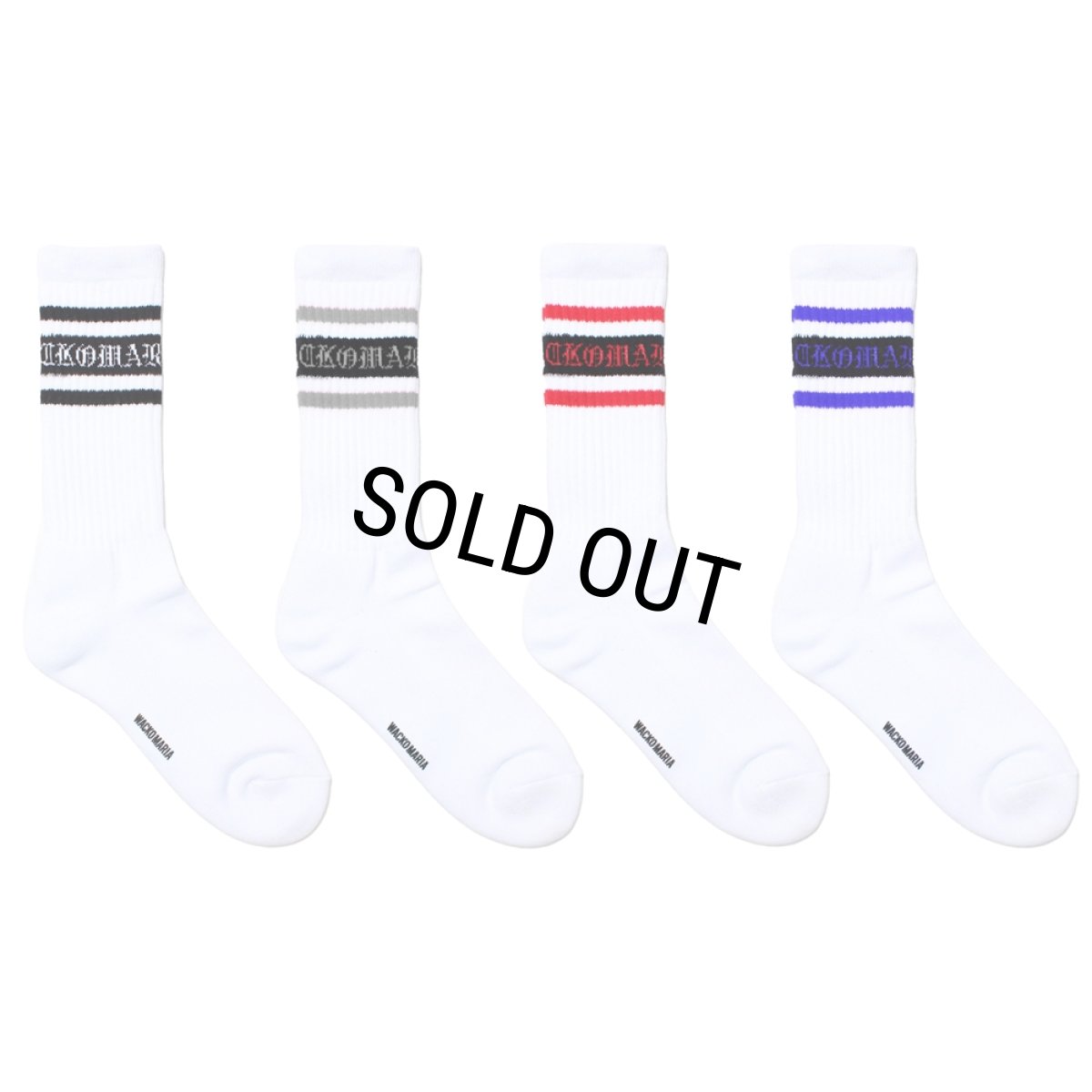 画像1: WACKO MARIA/SPORTS SOCKS（各色）［スポーツソックス-25春夏］ (1)