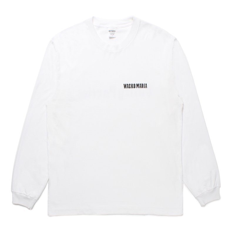 画像1: WACKO MARIA/TIM LEHI / WASHED HEAVY WEIGHT LONG SLEEVE T-SHIRT（WHITE）［プリント長袖T-25春夏］