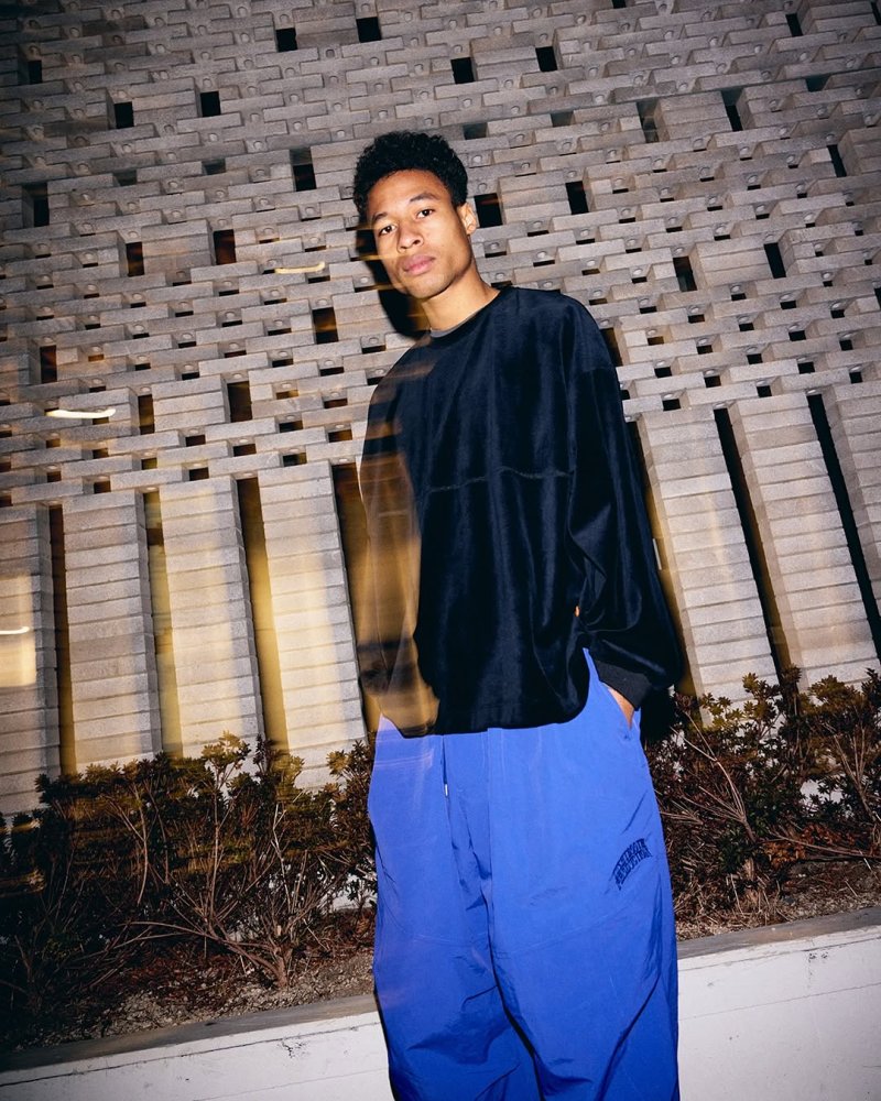 画像3: 【20％OFF】TIGHTBOOTH/RIPPLE BALLOON PANTS（Blue）［リップルバルーンパンツ-25春夏］