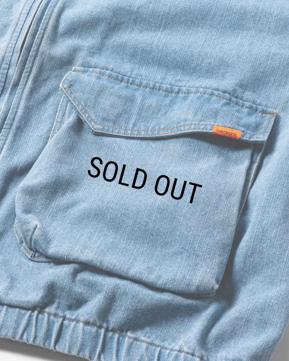 画像3: TIGHTBOOTH/DENIM DRIZZLER JACKET（Light Blue）［デニムドリズラーJKT-25春夏］ (3)