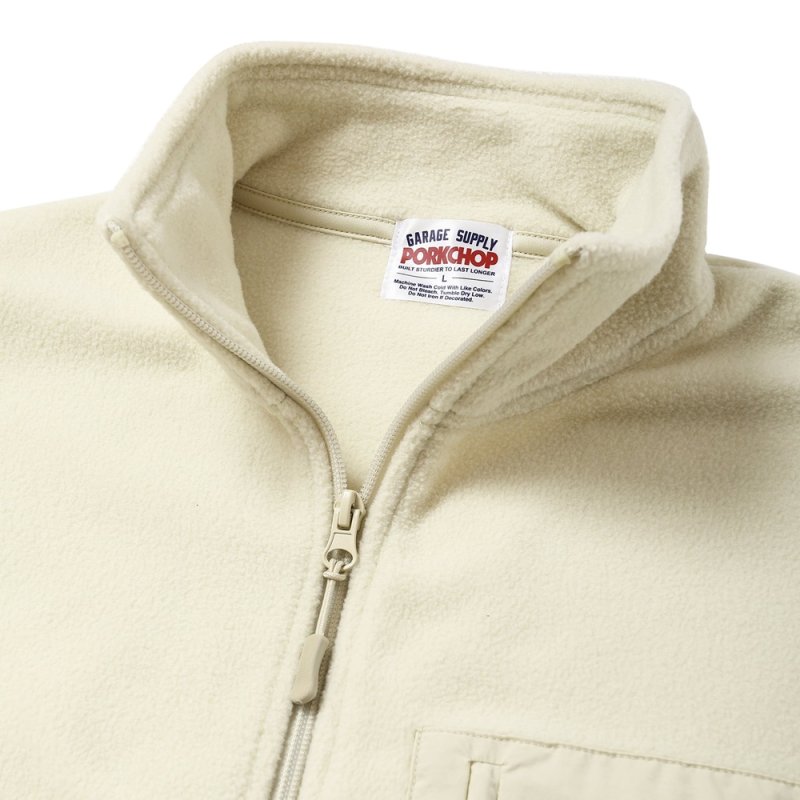 画像3: PORKCHOP/FLEECE VEST（NATURAL）［フリースベスト-25春夏］