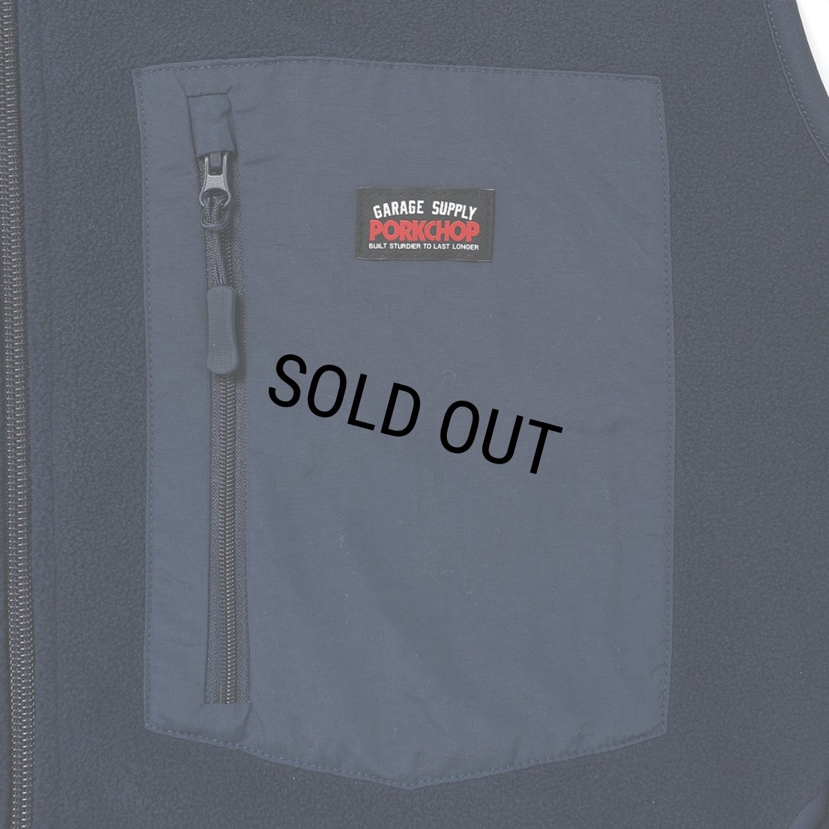 画像4: PORKCHOP/FLEECE VEST（NAVY）［フリースベスト-25春夏］ (4)