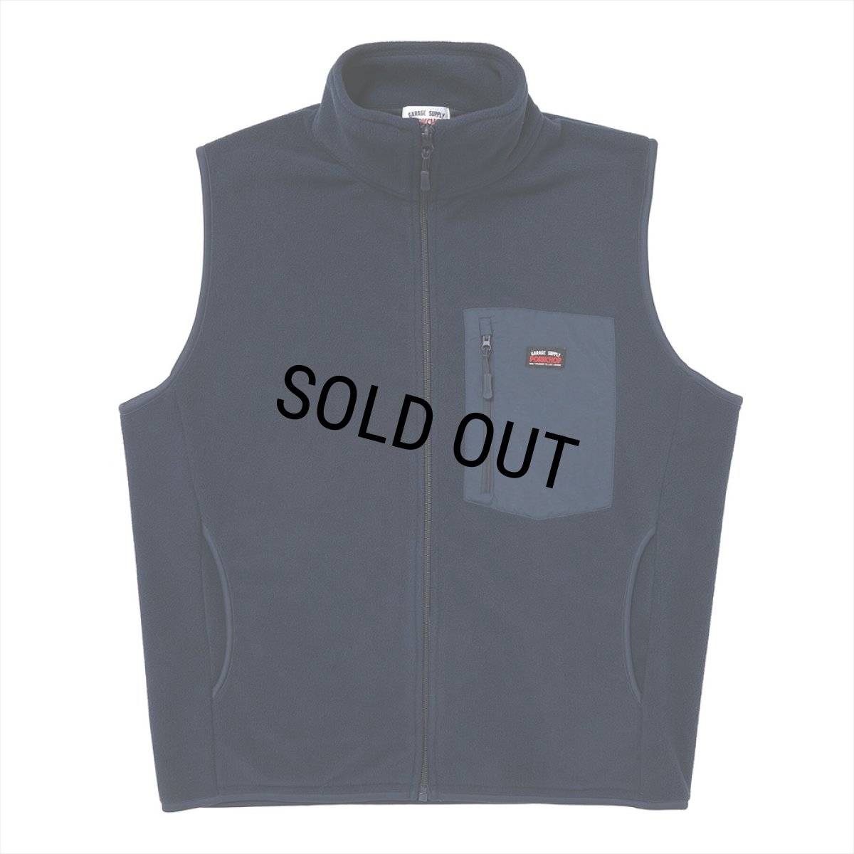 画像1: PORKCHOP/FLEECE VEST（NAVY）［フリースベスト-25春夏］ (1)