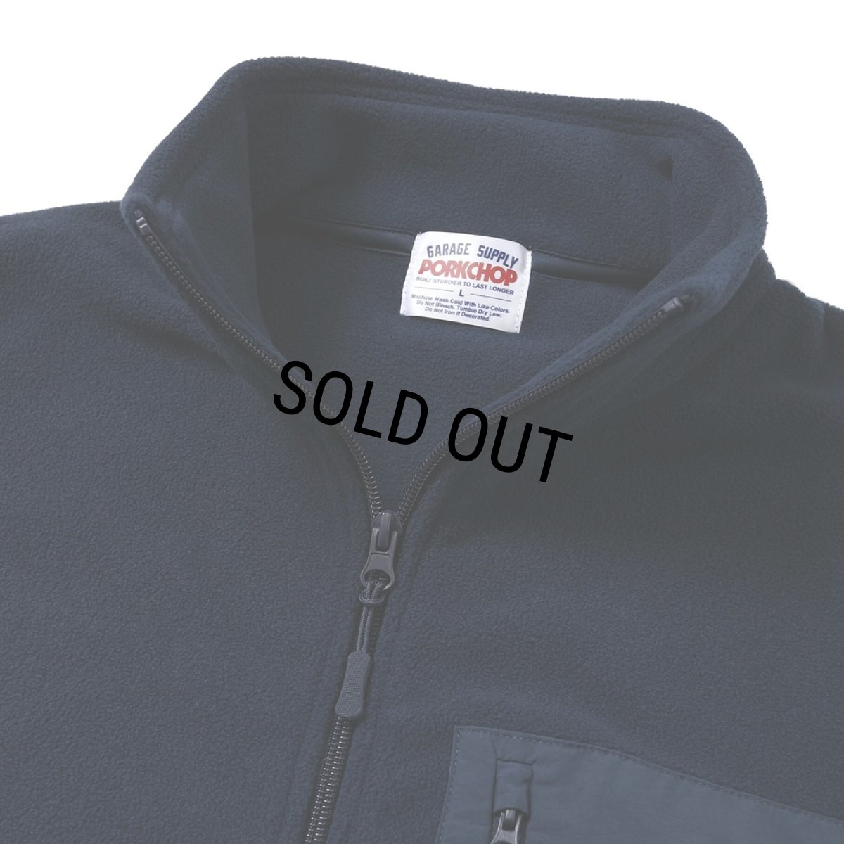 画像3: PORKCHOP/FLEECE VEST（NAVY）［フリースベスト-25春夏］ (3)