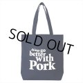 PORKCHOP/THINGS GO BETTER TOTE BAG（NAVY）［トートバッグ-25春夏］