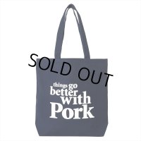PORKCHOP/THINGS GO BETTER TOTE BAG（NAVY）［トートバッグ-25春夏］