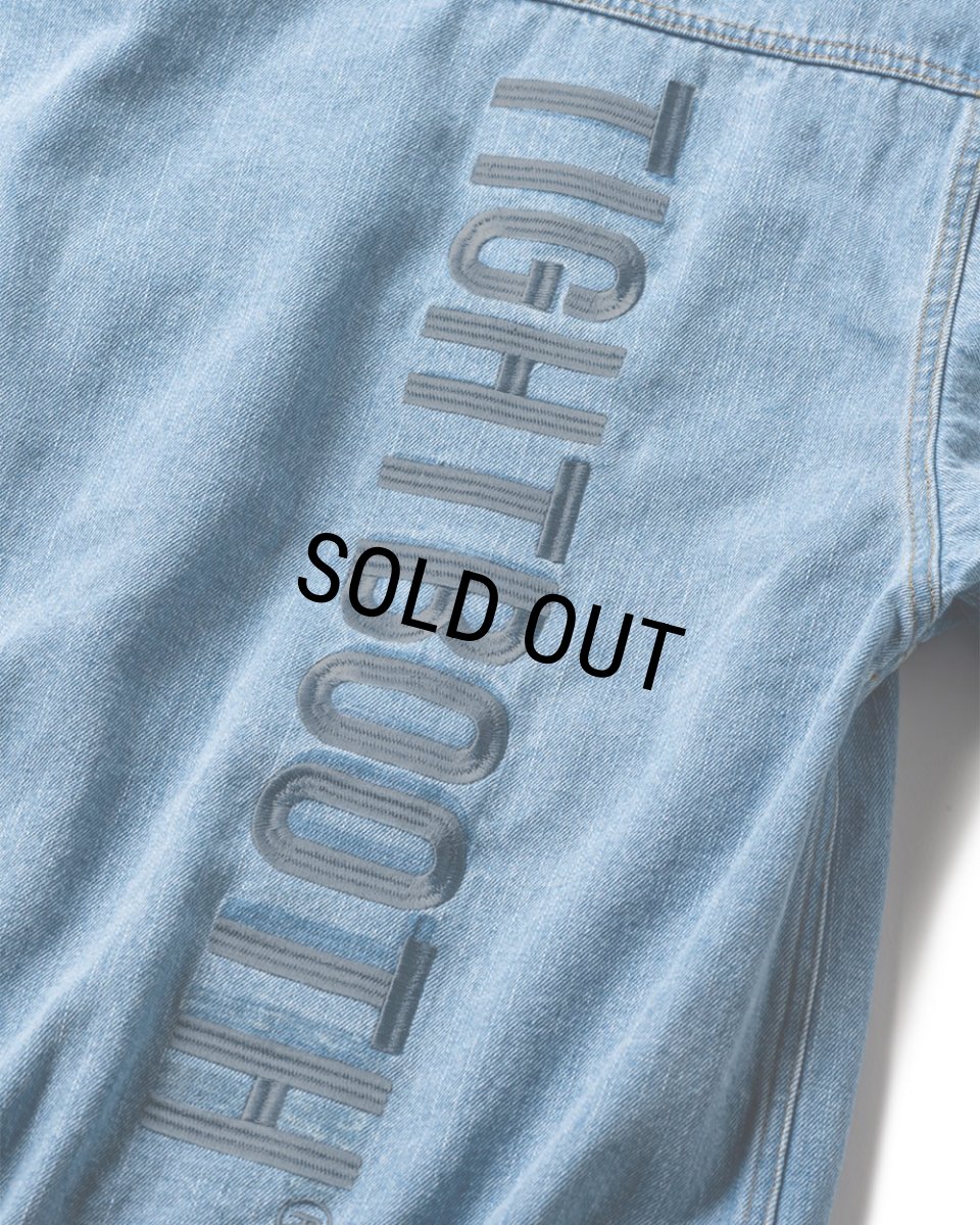 画像7: TIGHTBOOTH/DENIM DRIZZLER JACKET（Light Blue）［デニムドリズラーJKT-25春夏］ (7)