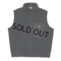 PORKCHOP/FLEECE VEST（BLACK）［フリースベスト-25春夏］