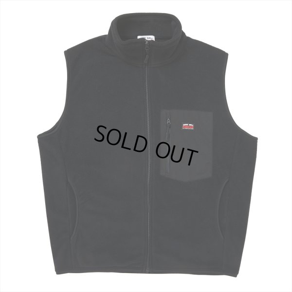 画像1: PORKCHOP/FLEECE VEST（BLACK）［フリースベスト-25春夏］