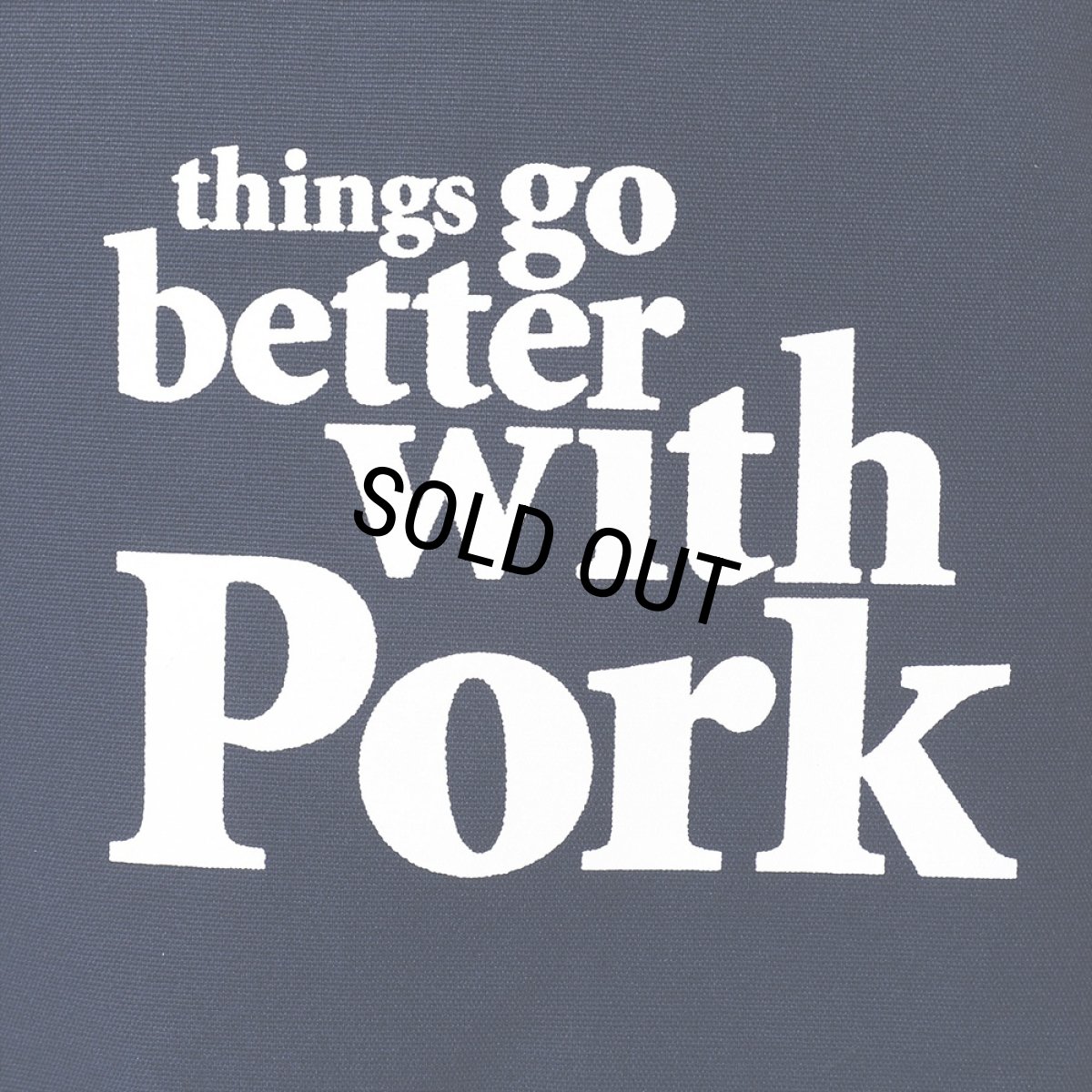 画像4: PORKCHOP/THINGS GO BETTER TOTE BAG（NAVY）［トートバッグ-25春夏］ (4)