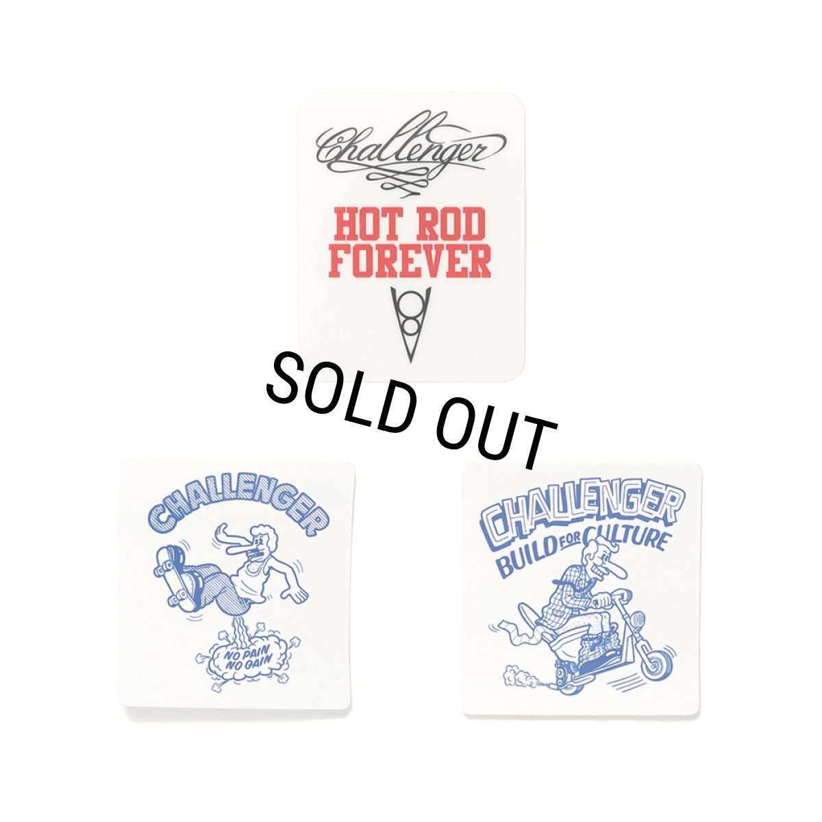 画像1: CHALLENGER/STICKER SET（3枚入り）［ステッカーセット-25春夏］ (1)