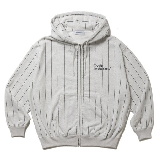 他の写真1: COOTIE PRODUCTIONS/Allover Print Open End Yarn Sweat Zip Hoodie（Oatmeal）［ストライプスウェットジップフーディー-25春夏］