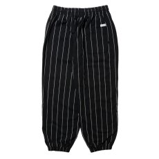 画像2: COOTIE PRODUCTIONS/Allover Print Open End Yarn Sweat Easy Pants（Black）［ストライプスウェットイージーパンツ-25春夏］ (2)