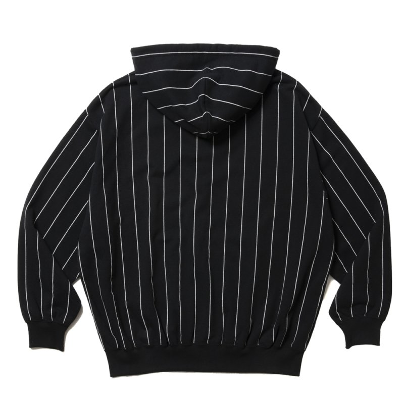 画像2: COOTIE PRODUCTIONS/Allover Print Open End Yarn Sweat Zip Hoodie（Black）［ストライプスウェットジップフーディー-25春夏］