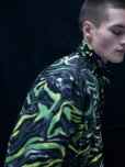 画像10: CALEE/CAMO PATTERN OVER SHILHOUETTE L/S SHIRT JACKET（BLACK/GREEN）［カモパターンシャツJKT-25春夏］
