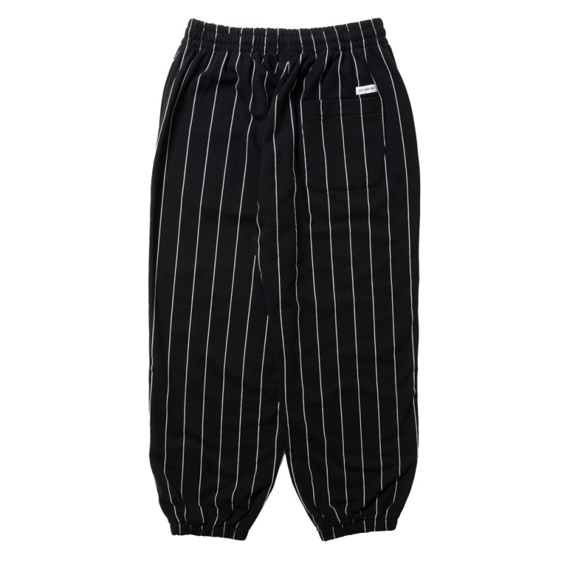 画像2: COOTIE PRODUCTIONS/Allover Print Open End Yarn Sweat Easy Pants（Black）［ストライプスウェットイージーパンツ-25春夏］
