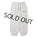 COOTIE PRODUCTIONS/Allover Print Open End Yarn Sweat Easy Pants（Oatmeal）［ストライプスウェットイージーパンツ-25春夏］