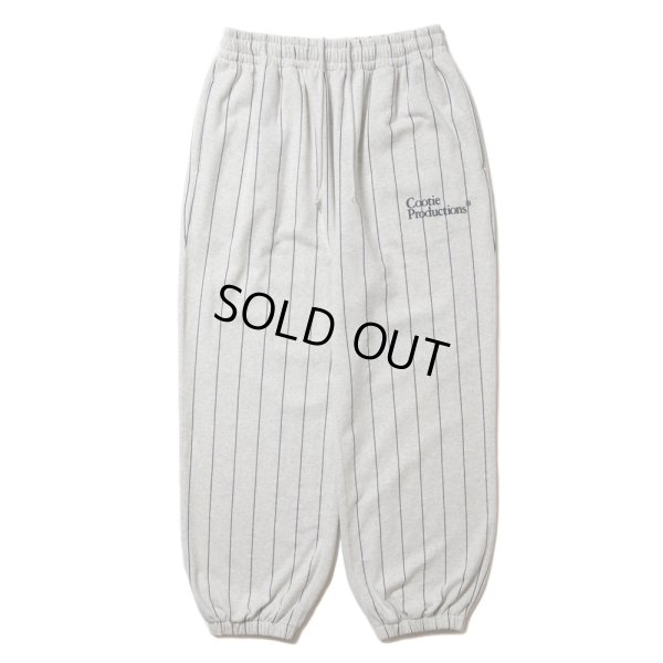 画像1: COOTIE PRODUCTIONS/Allover Print Open End Yarn Sweat Easy Pants（Oatmeal）［ストライプスウェットイージーパンツ-25春夏］