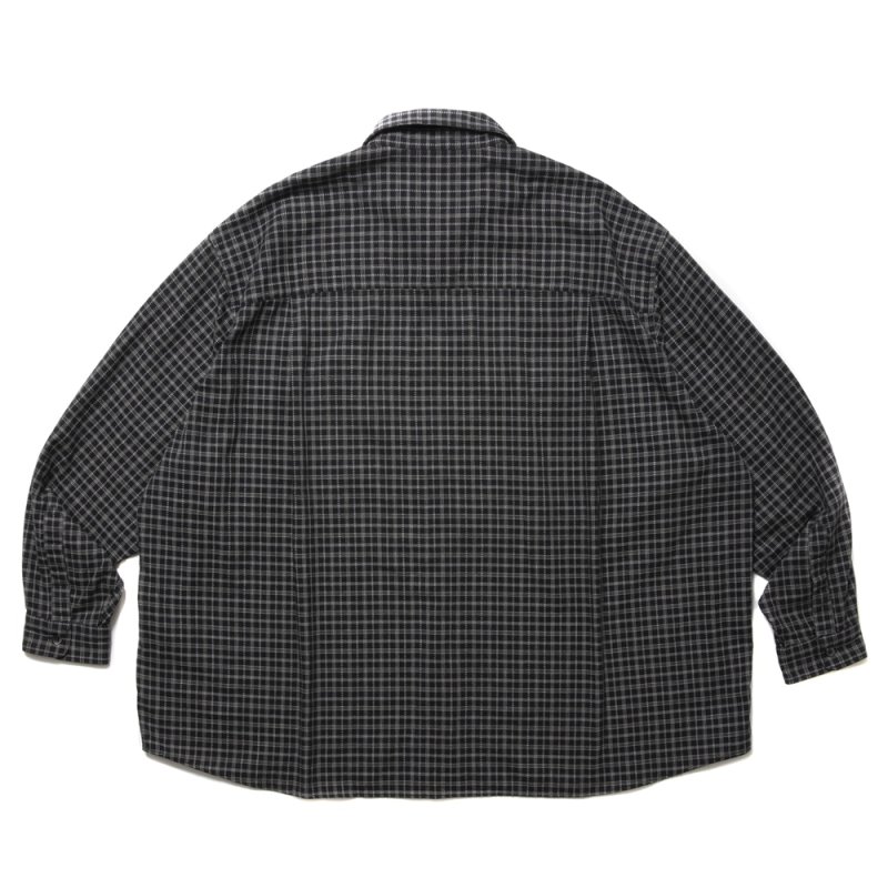 画像2: COOTIE PRODUCTIONS/Amundsen Check Oversized L/S Shirts（Black）［チェックオーバーサイズシャツ-25春夏］
