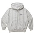 画像1: COOTIE PRODUCTIONS/Allover Print Open End Yarn Sweat Zip Hoodie（Oatmeal）［ストライプスウェットジップフーディー-25春夏］ (1)