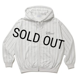 S白【COOTIE】Open End Yarn HOODIE／新品タグ付／送料込 COOTIE PRODUCTIONS/Allover Print Open End Yarn Sweat Zip Hoodie