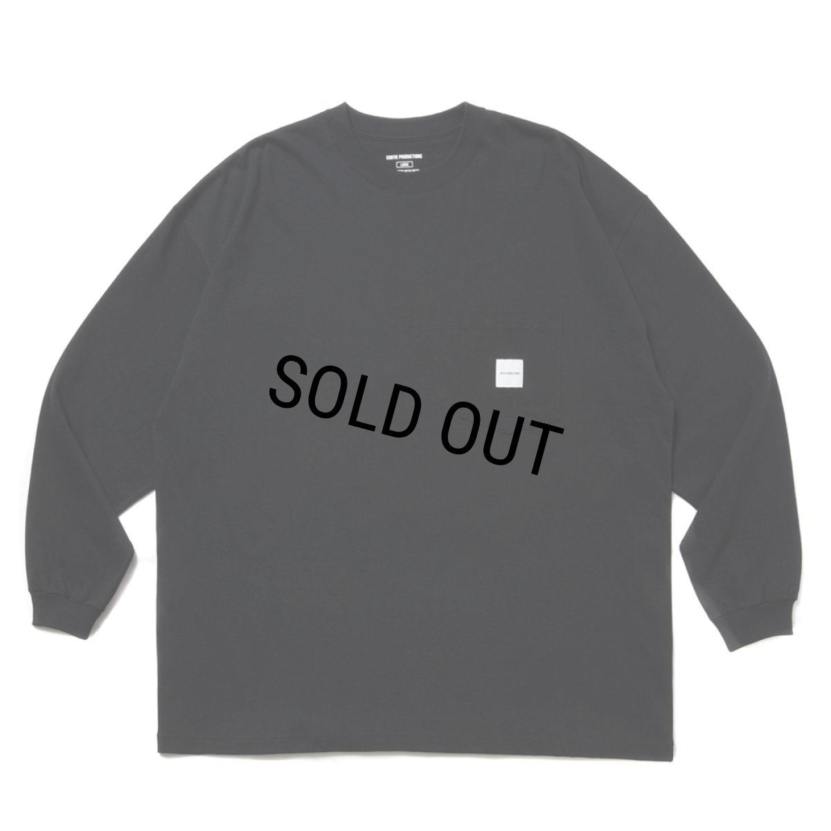 画像1: COOTIE PRODUCTIONS/Open End Yarn Error Fit L/S Tee（Black）［エラーフィット長袖ポケT-25春夏］ (1)