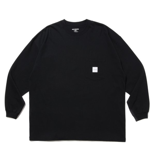 画像1: COOTIE PRODUCTIONS/Open End Yarn Error Fit L/S Tee（Black）［エラーフィット長袖ポケT-25春夏］