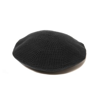 COOTIE PRODUCTIONS 　Crochet Knit Beret COOTIE PRODUCTIONS/Crochet Knit Beret（Black）［ニットベレー-25春