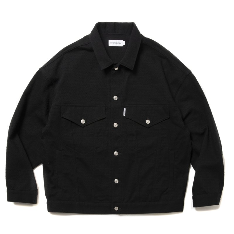 画像1: COOTIE PRODUCTIONS/Needle Punch Twill 3rd Type Jacket（Black）［ニードルパンチツイルサードタイプJKT-25春夏］