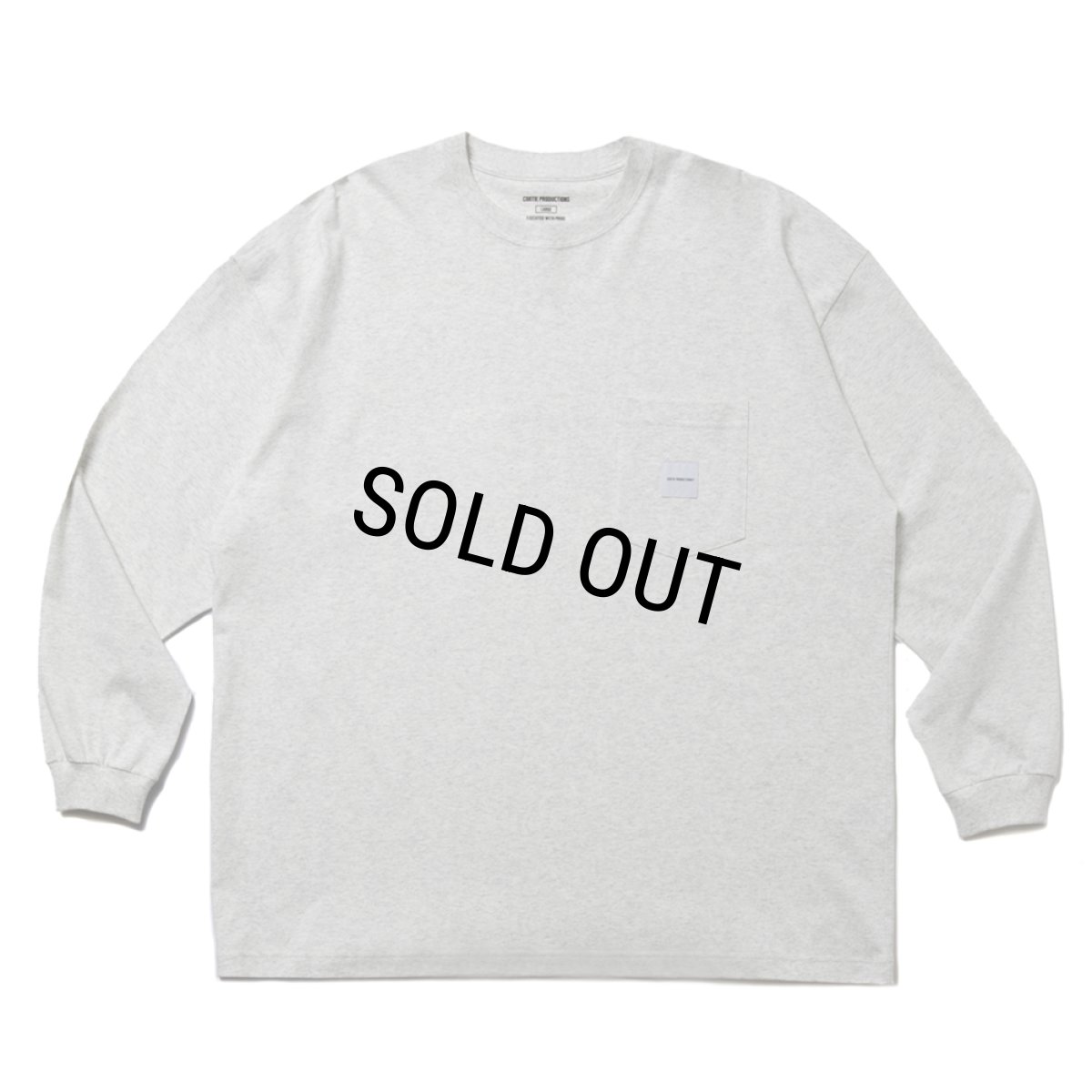 画像1: COOTIE PRODUCTIONS/Open End Yarn Error Fit L/S Tee（Oatmeal）［エラーフィット長袖ポケT-25春夏］ (1)