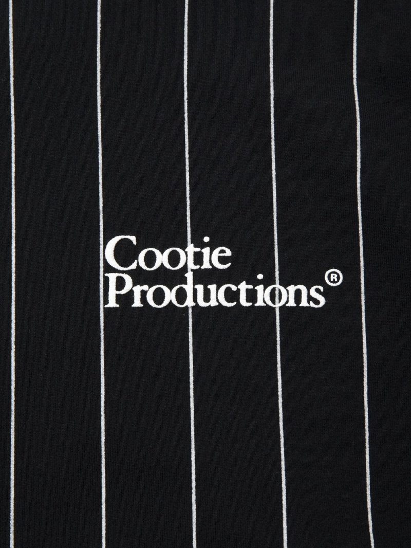 画像3: COOTIE PRODUCTIONS/Allover Print Open End Yarn Sweat Crew（Black）［ストライプスウェットクルー-25春夏］