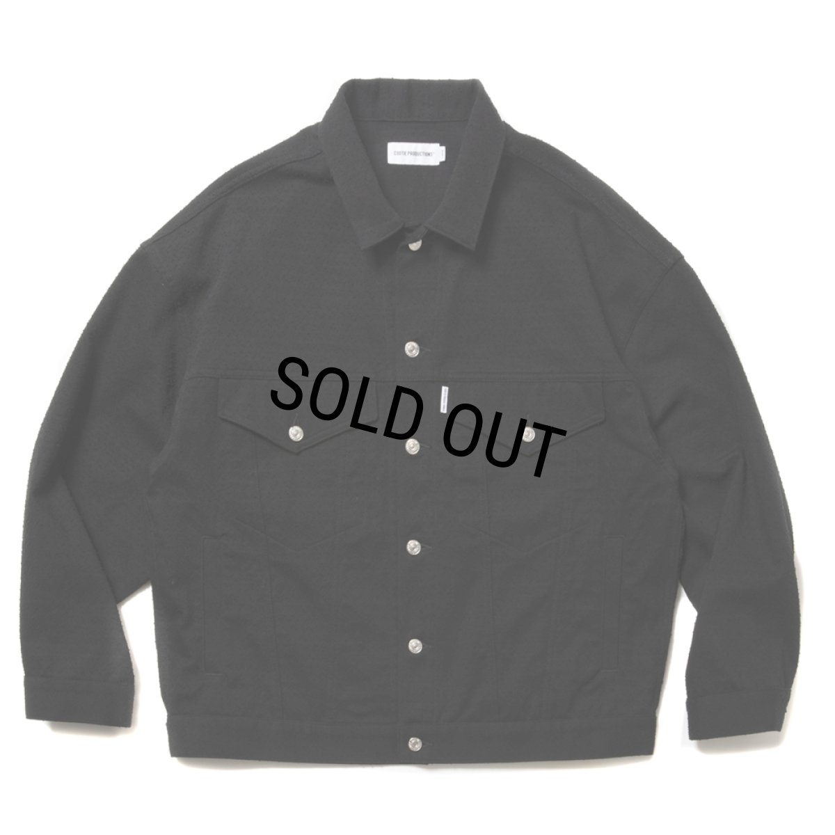 画像1: COOTIE PRODUCTIONS/Needle Punch Twill 3rd Type Jacket（Black）［ニードルパンチツイルサードタイプJKT-25春夏］ (1)