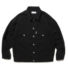 画像1: COOTIE PRODUCTIONS/Needle Punch Twill 3rd Type Jacket（Black）［ニードルパンチツイルサードタイプJKT-25春夏］ (1)