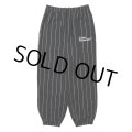 COOTIE PRODUCTIONS/Allover Print Open End Yarn Sweat Easy Pants（Black）［ストライプスウェットイージーパンツ-25春夏］