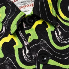 画像4: CALEE/CAMO PATTERN OVER SHILHOUETTE L/S SHIRT JACKET（BLACK/GREEN）［カモパターンシャツJKT-25春夏］ (4)
