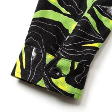 画像8: CALEE/CAMO PATTERN OVER SHILHOUETTE L/S SHIRT JACKET（BLACK/GREEN）［カモパターンシャツJKT-25春夏］ (8)