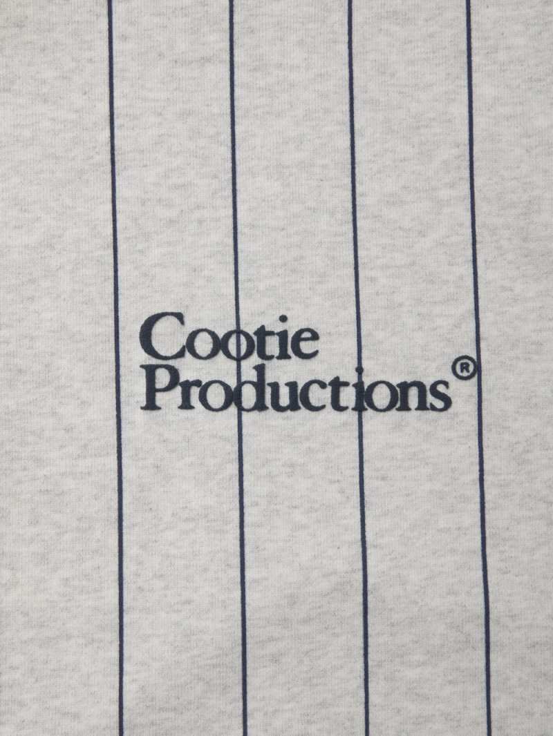 画像2: COOTIE PRODUCTIONS/Allover Print Open End Yarn Sweat Zip Hoodie（Oatmeal）［ストライプスウェットジップフーディー-25春夏］
