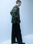 画像9: CALEE/CAMO PATTERN OVER SHILHOUETTE L/S SHIRT JACKET（BLACK/GREEN）［カモパターンシャツJKT-25春夏］